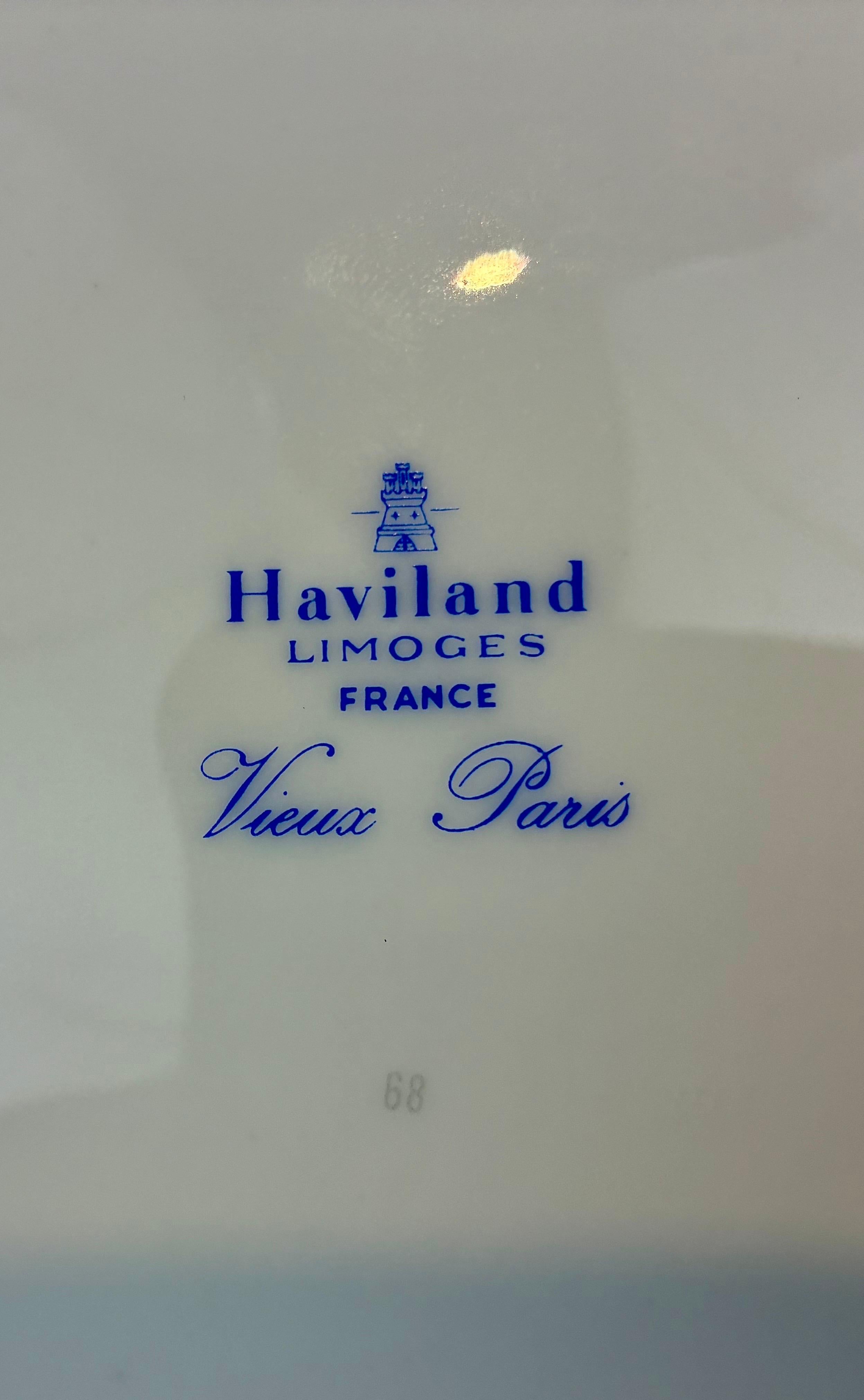 Haviland Limoges Vieux Paris Porcelain service for Eight (20. Jahrhundert) im Angebot