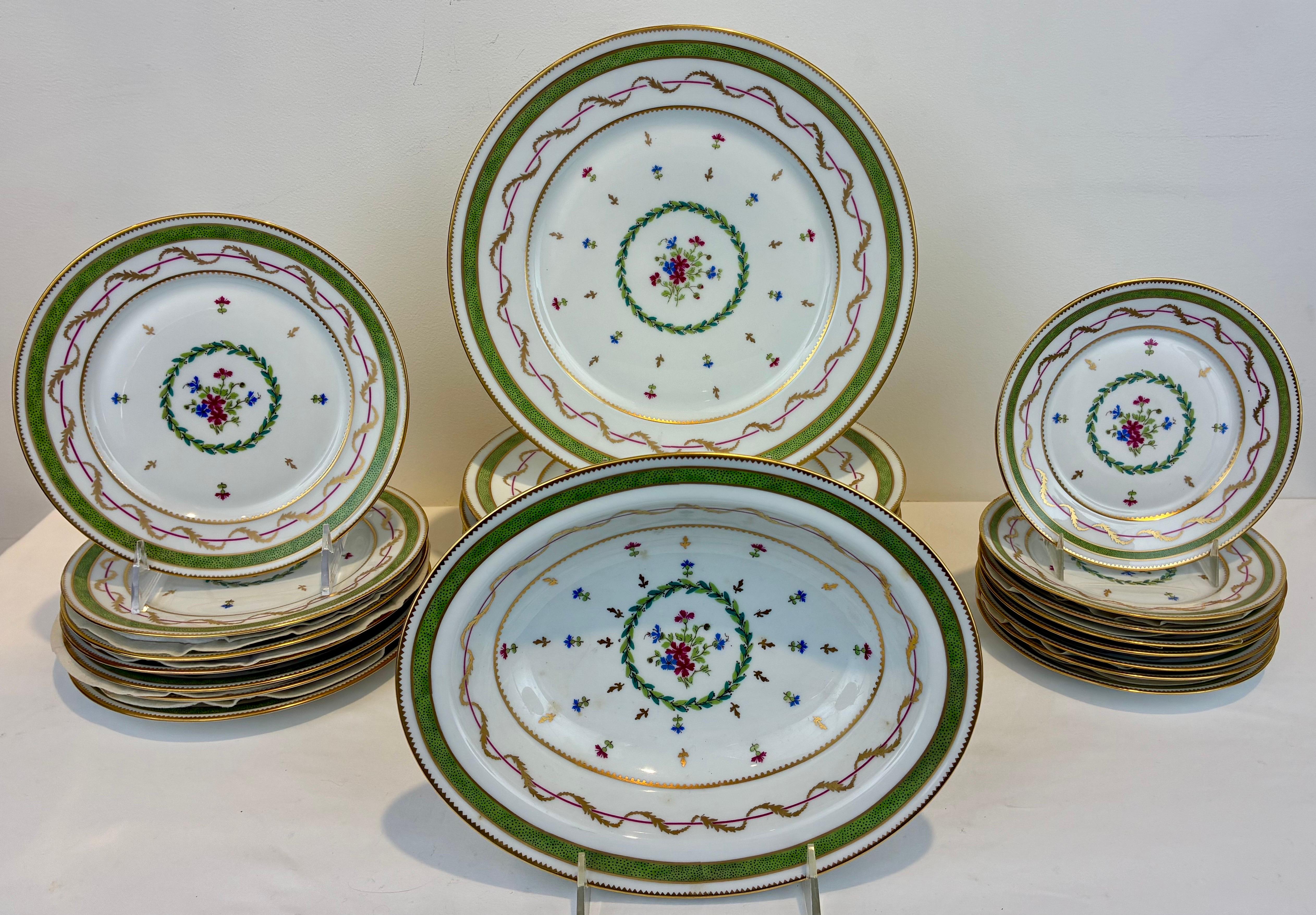 Haviland Limoges Vieux Paris Porcelain service for Eight