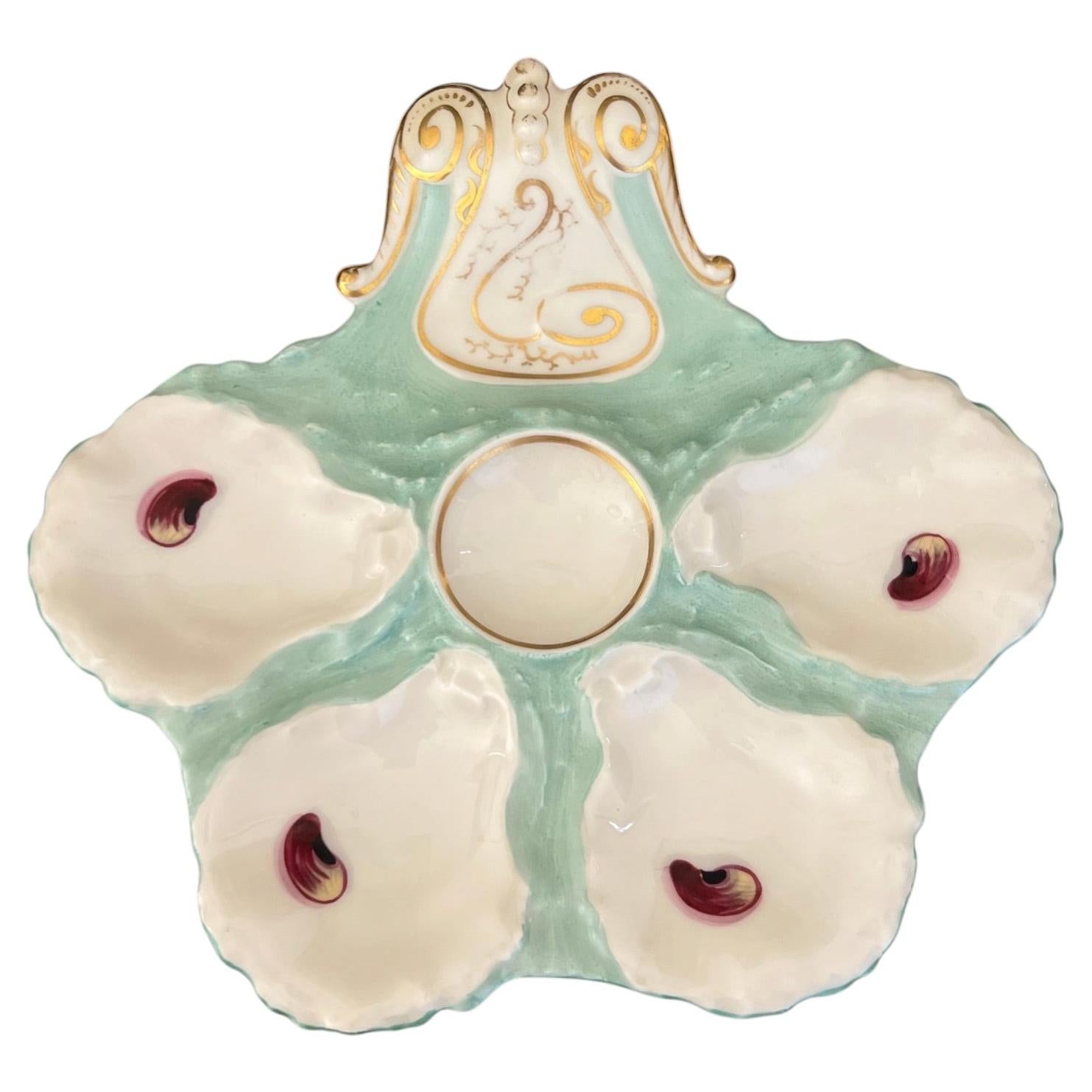 Haviland Oyster Plate designed by Boteler, c. 1880's