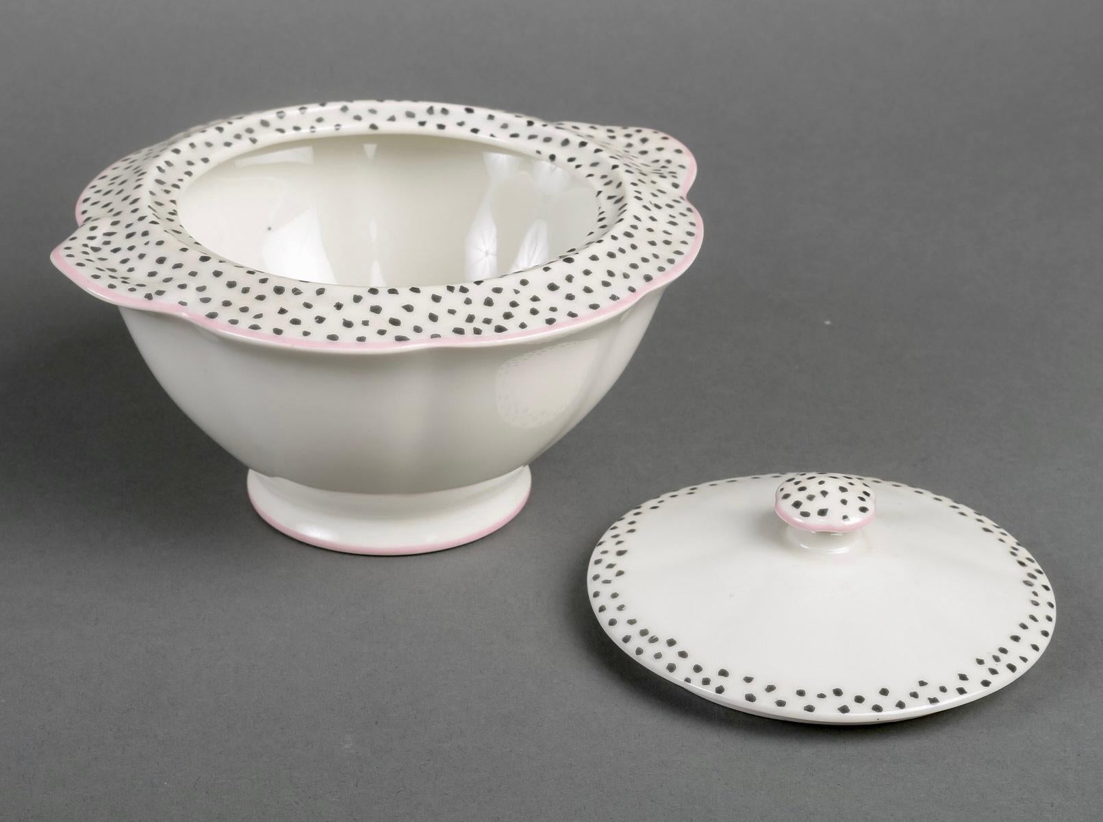 Haviland & Suzanne Lalique Coffee Set Limoges Porcelain For Sale 4