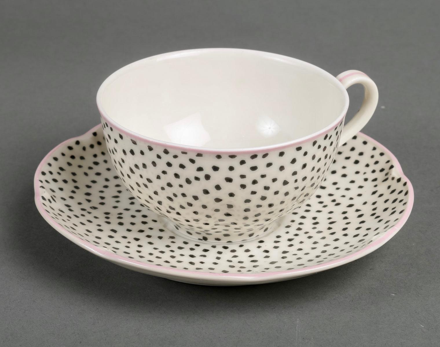 Contemporary Haviland & Suzanne Lalique Coffee Set Limoges Porcelain For Sale