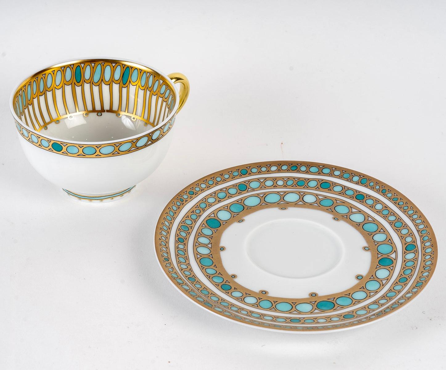 Haviland, Tableware Set Syracuse Enameled Limoges Porcelain, 60 Pieces 5