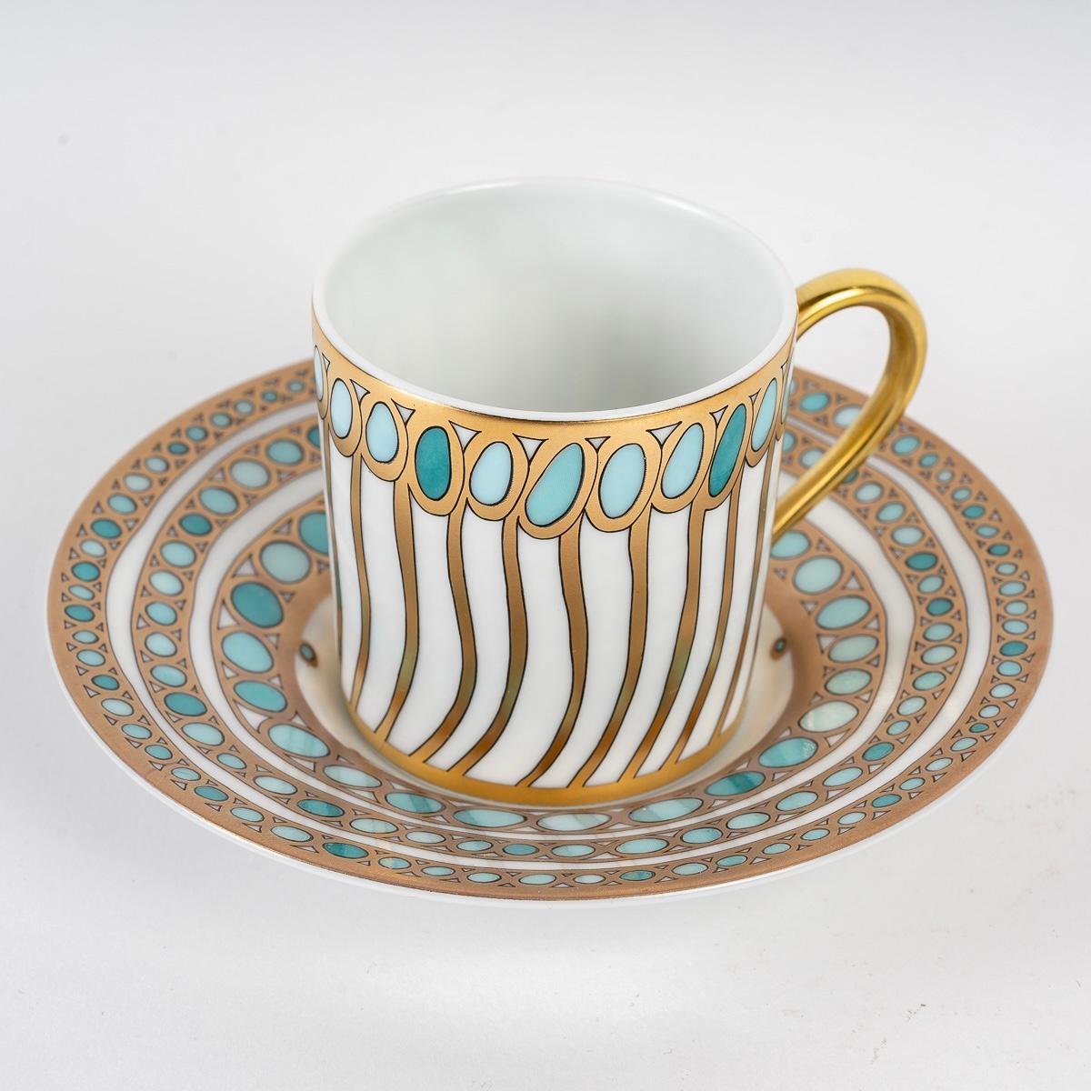 Haviland, Tableware Set Syracuse Enameled Limoges Porcelain, 60 Pieces 6
