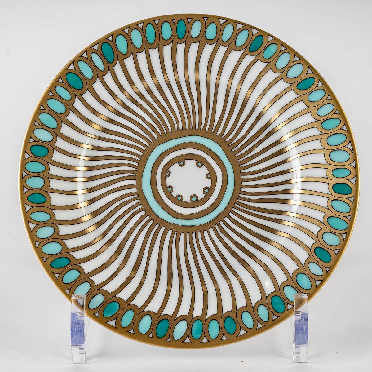 Haviland, Tableware Set Syracuse Enameled Limoges Porcelain, 60 Pieces 1