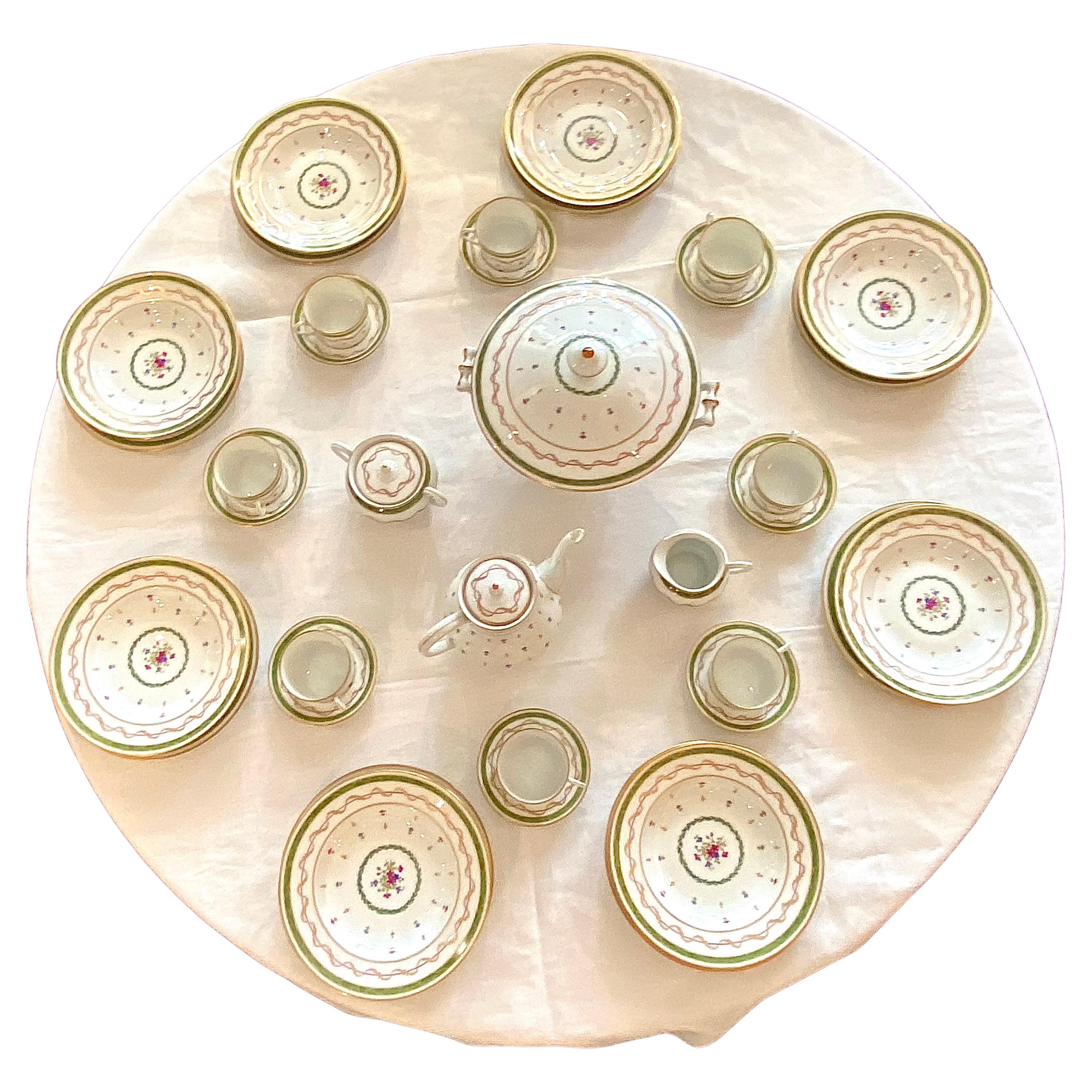 Néoclassique Service de table 76 pièces en porcelaine de Limoges Haviland Vieux Paris en vente