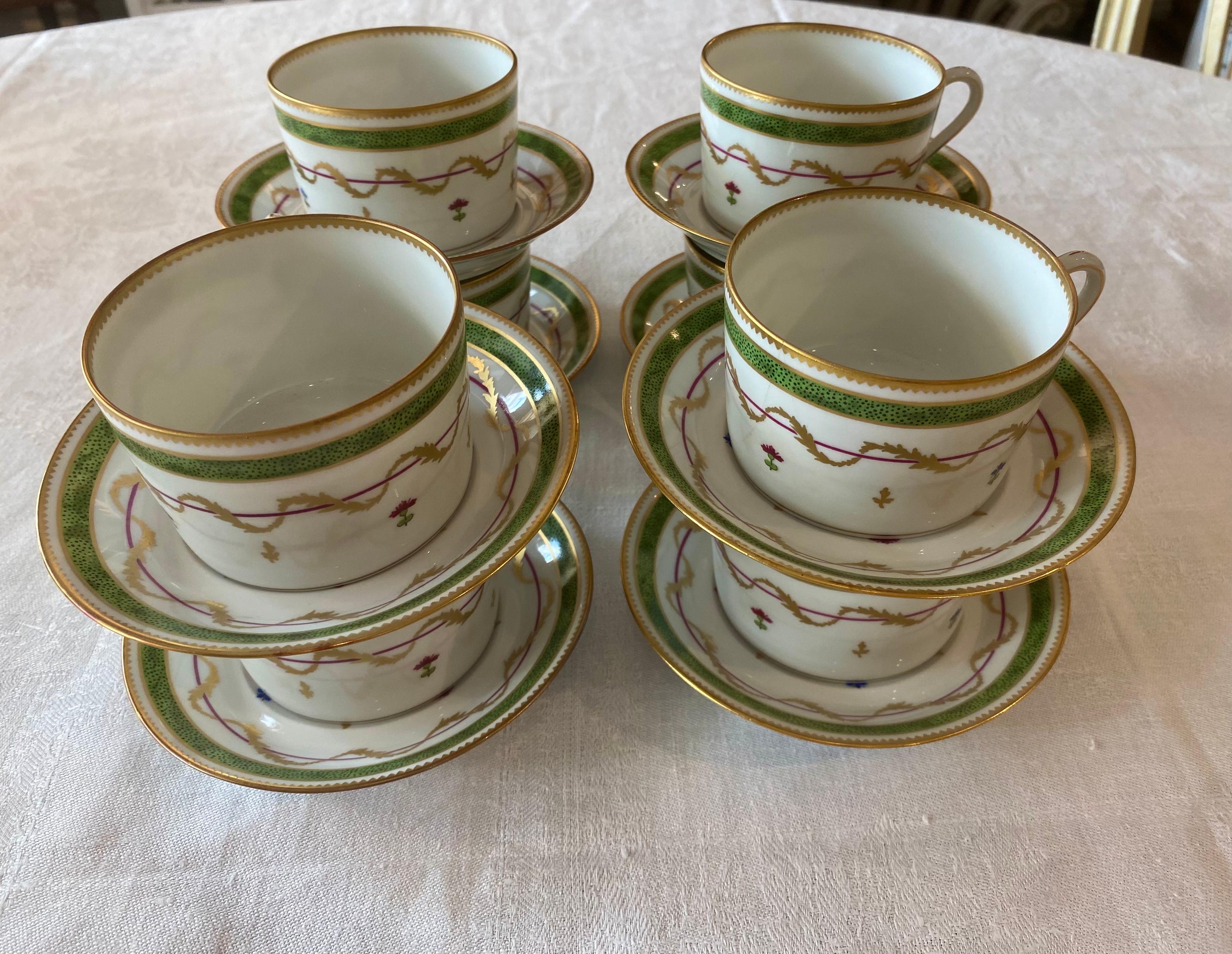 XXIe siècle et contemporain Service de table 76 pièces en porcelaine de Limoges Haviland Vieux Paris en vente