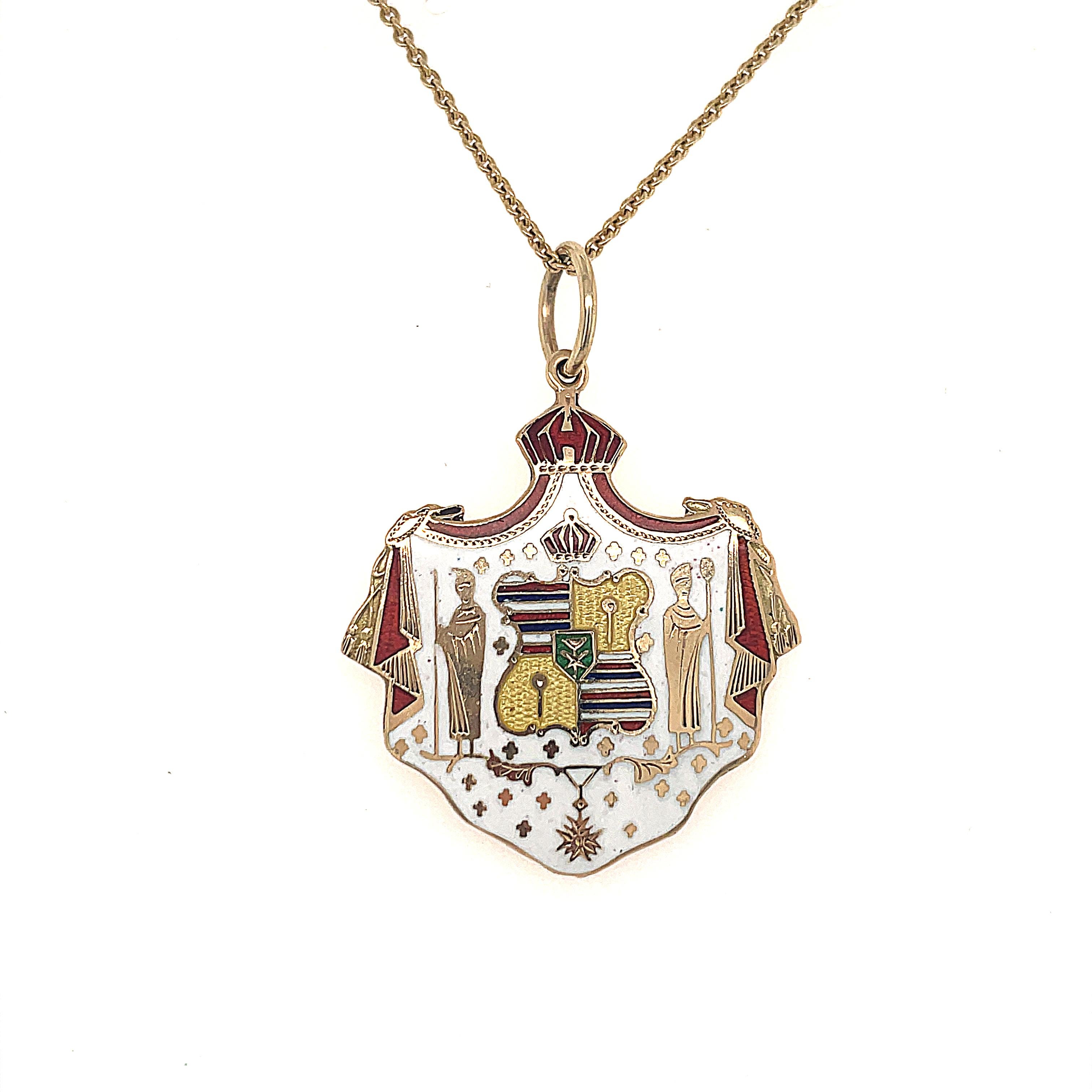 hawaiian coat of arms pendant