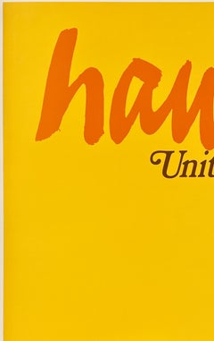 HAWAII - UNITED AIR LINES Original Vintage Airline Travel Tourism Poster MCM