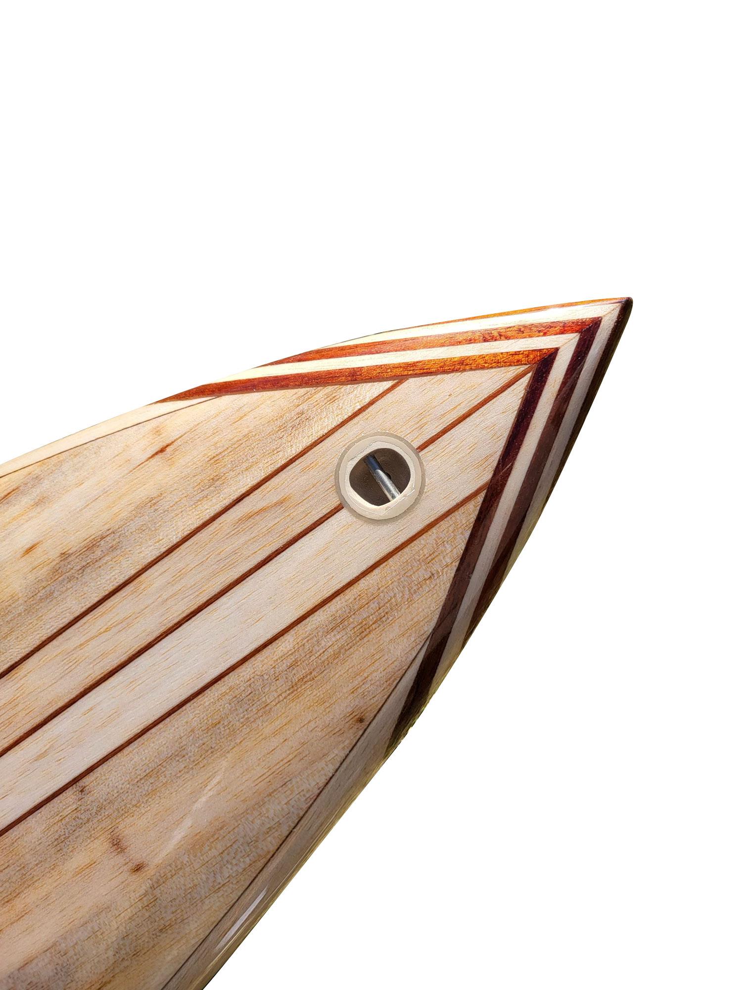 Tavola da surf personalizzata in legno di balsa hawaiana realizzata da Riley In condizioni buone in vendita a Haleiwa, HI
