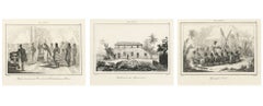 Hawaiian Islands – Three Pacific Exploration Engravings, Paris 1836