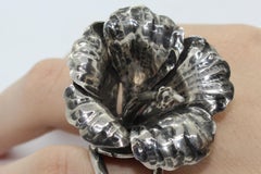 Hawaiian Ring Sterling Silver, Handcrafted, Italy