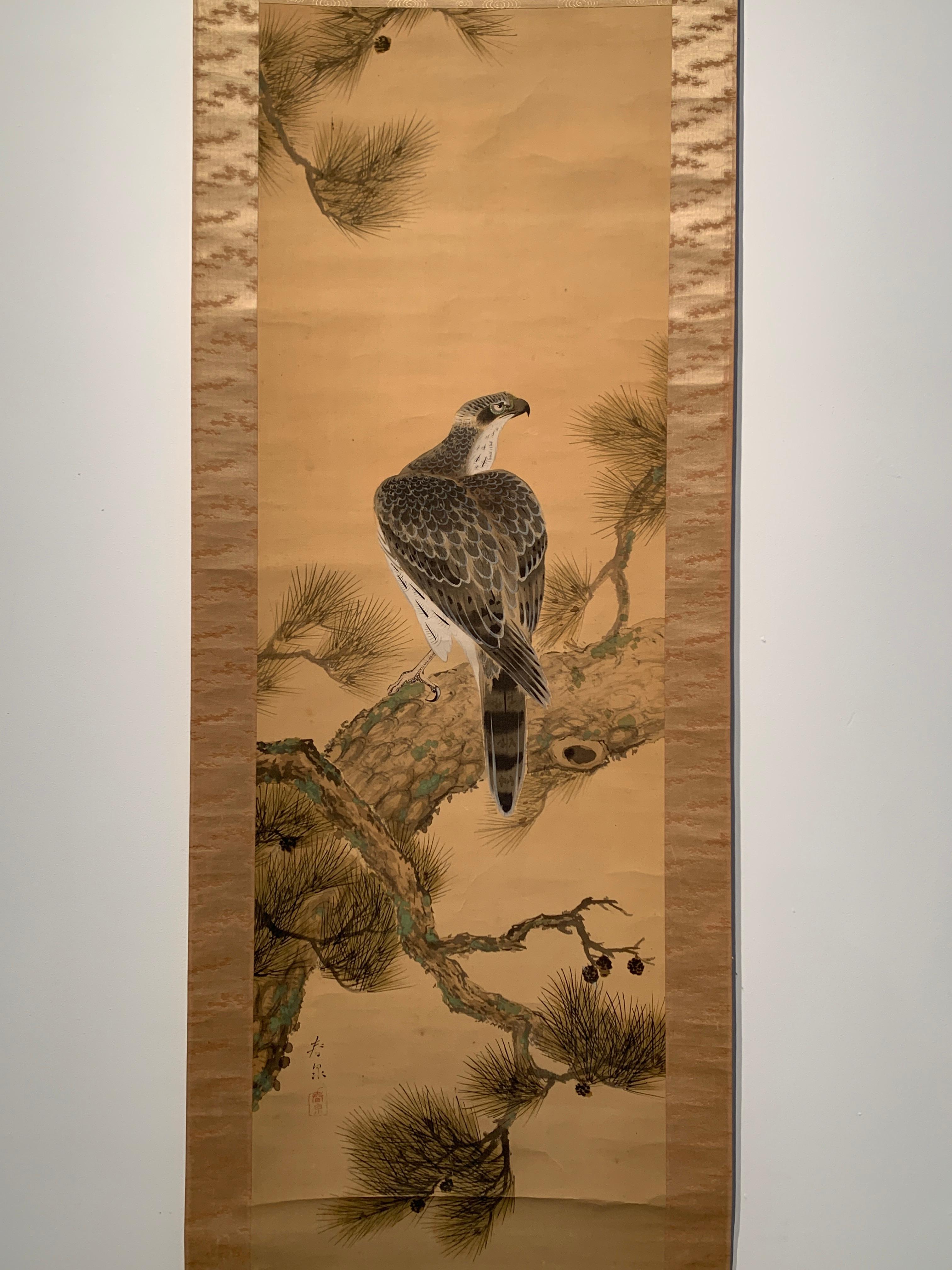 japanese hawk painting