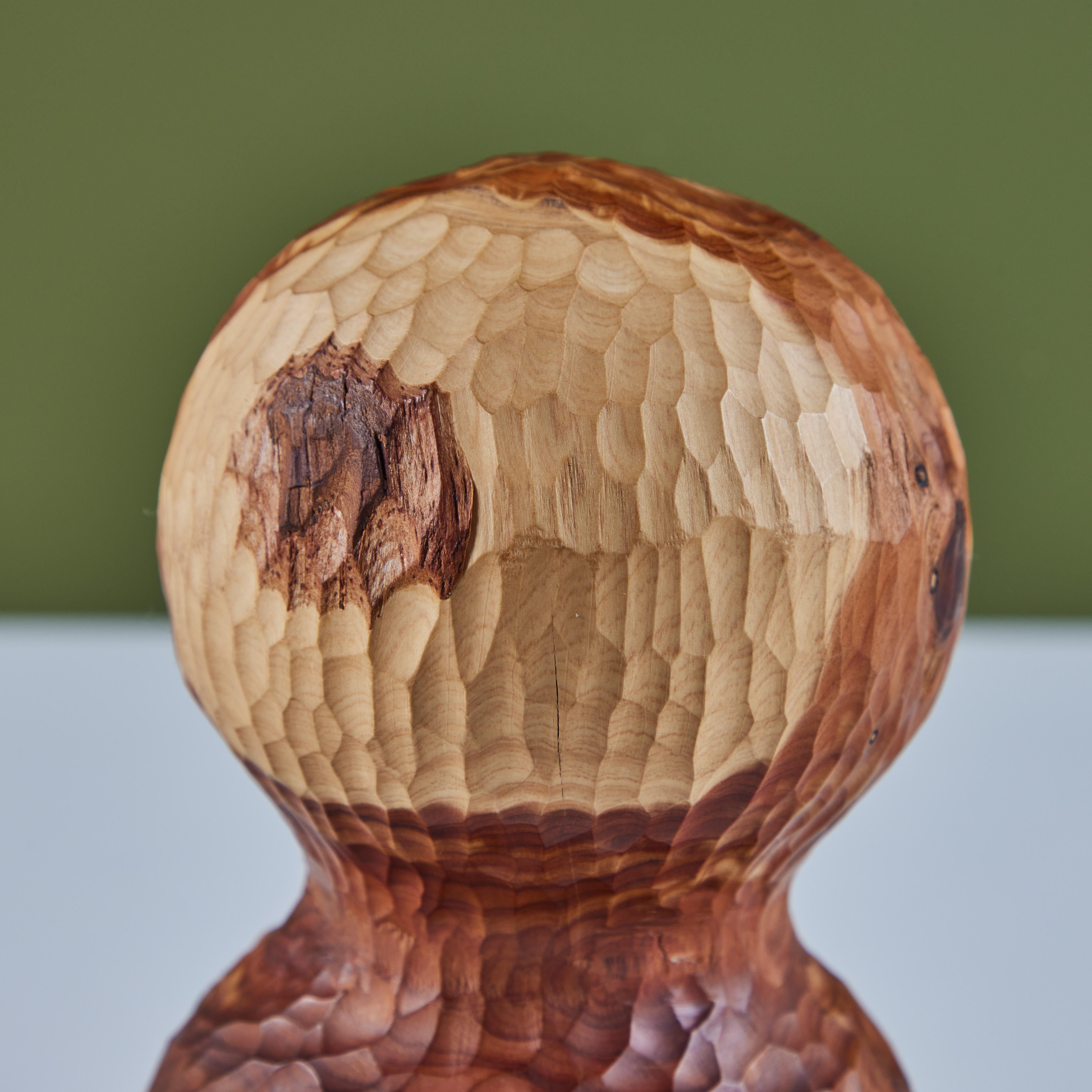 Hawk & Stone Juniper Carved Double Ball For Sale 1