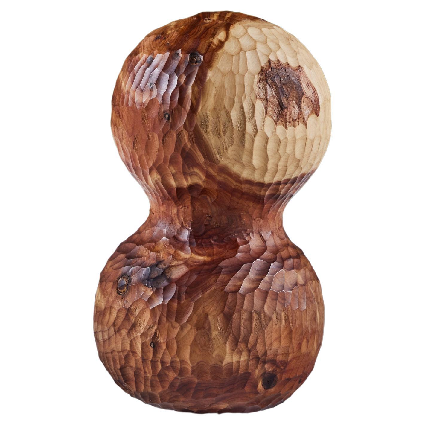 Hawk & Stone Juniper Carved Double Ball For Sale