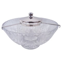 Hawkes American Edwardian Sterling Silver & Cut-Glass Caviar Bowl