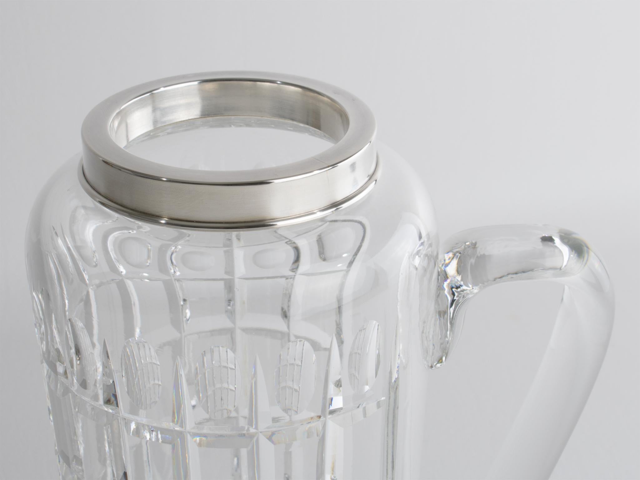 Hawkes Art Deco Sterling Silber, Kristall Barware Martini Cocktail Pitcher Shaker im Angebot 5