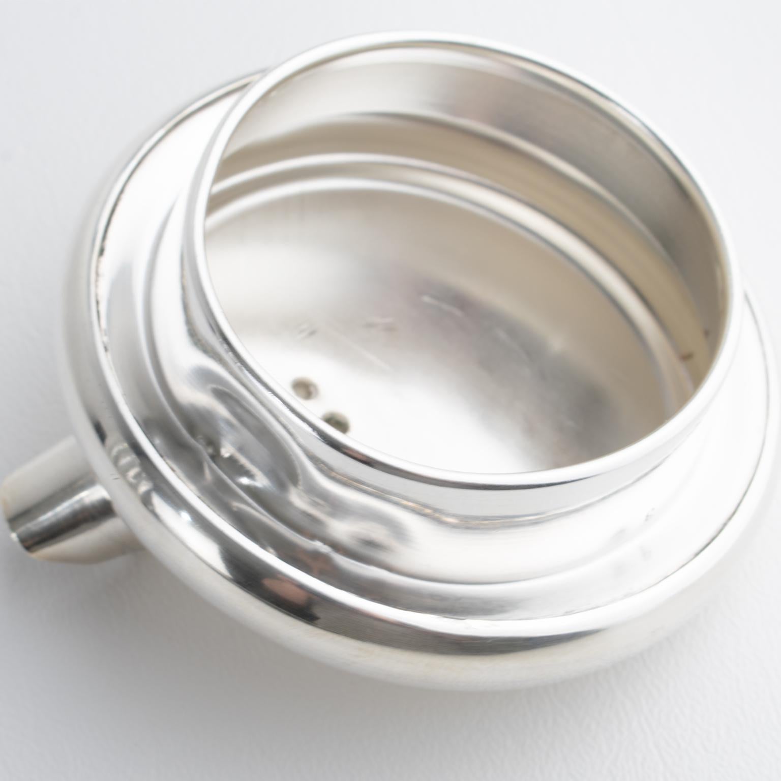 Hawkes Art Deco Sterling Silber, Kristall Barware Martini Cocktail Pitcher Shaker im Angebot 13