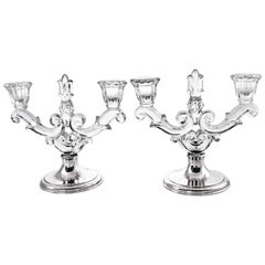 Antique Hawkes Candelabras