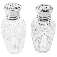 Hawkes Crystal and Sterling Shakers