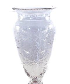 Hawkes Crystal and Sterling Vase