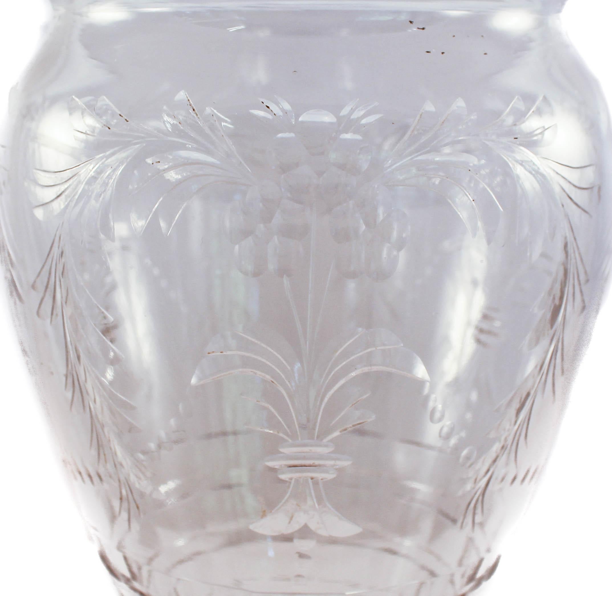 Hawkes Vase aus Kristall und Sterlingsilber (Frühes 20. Jahrhundert) im Angebot