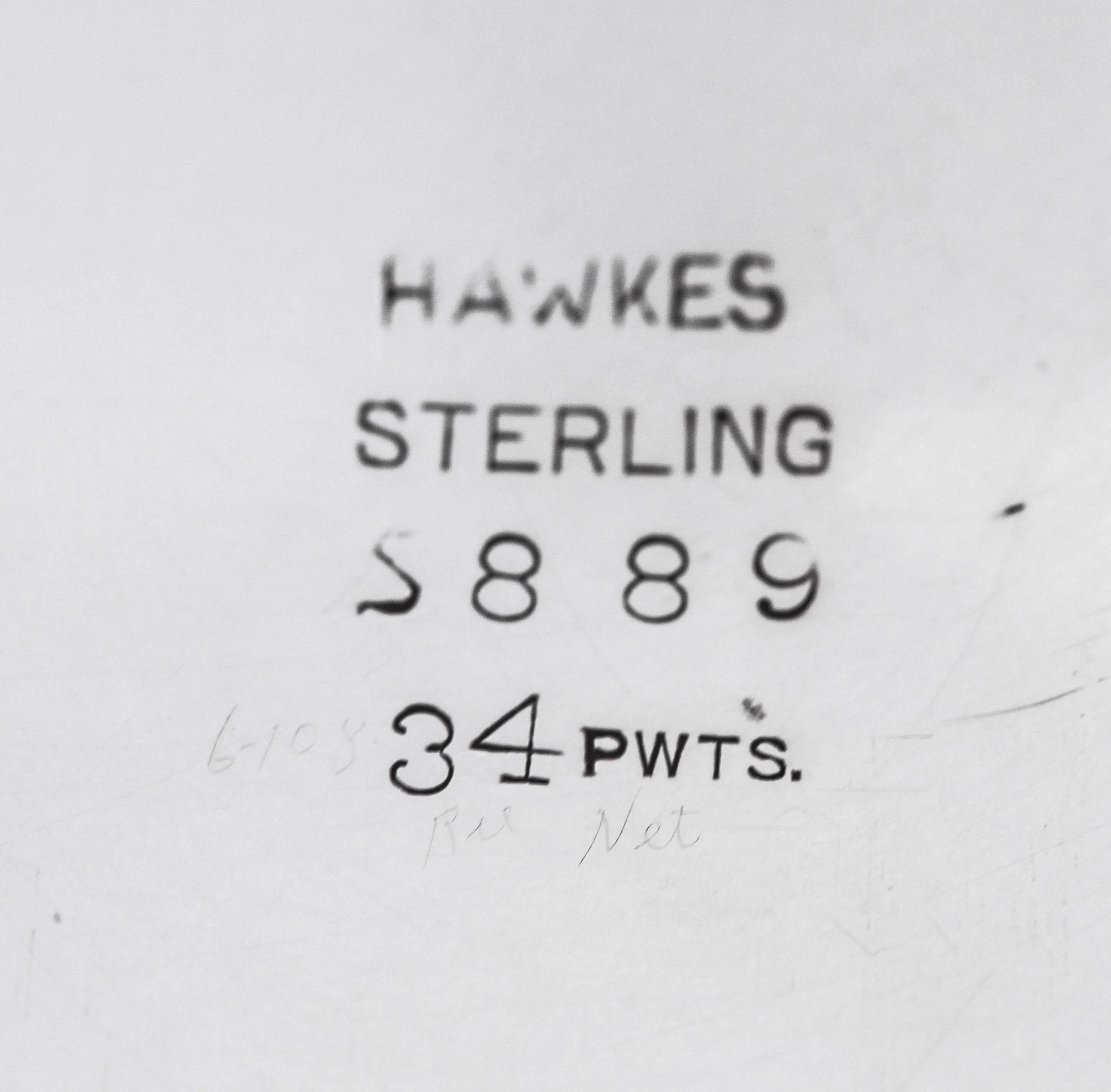Argento 925 Composta di cristallo o sterlina Hawkes in vendita