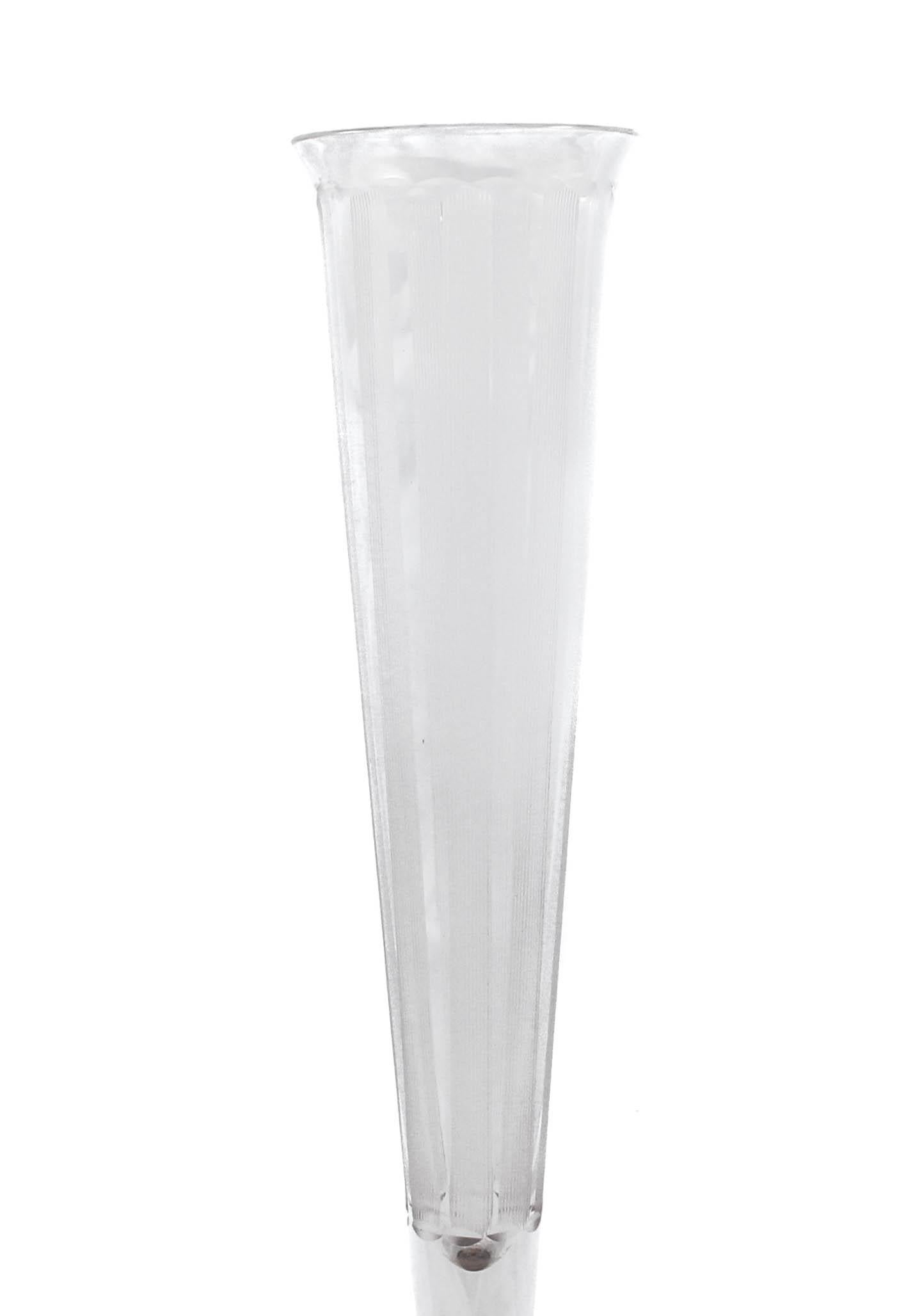 Hawkes Sterling & Crystal Art Deco Vase In Excellent Condition For Sale In Brooklyn, NY