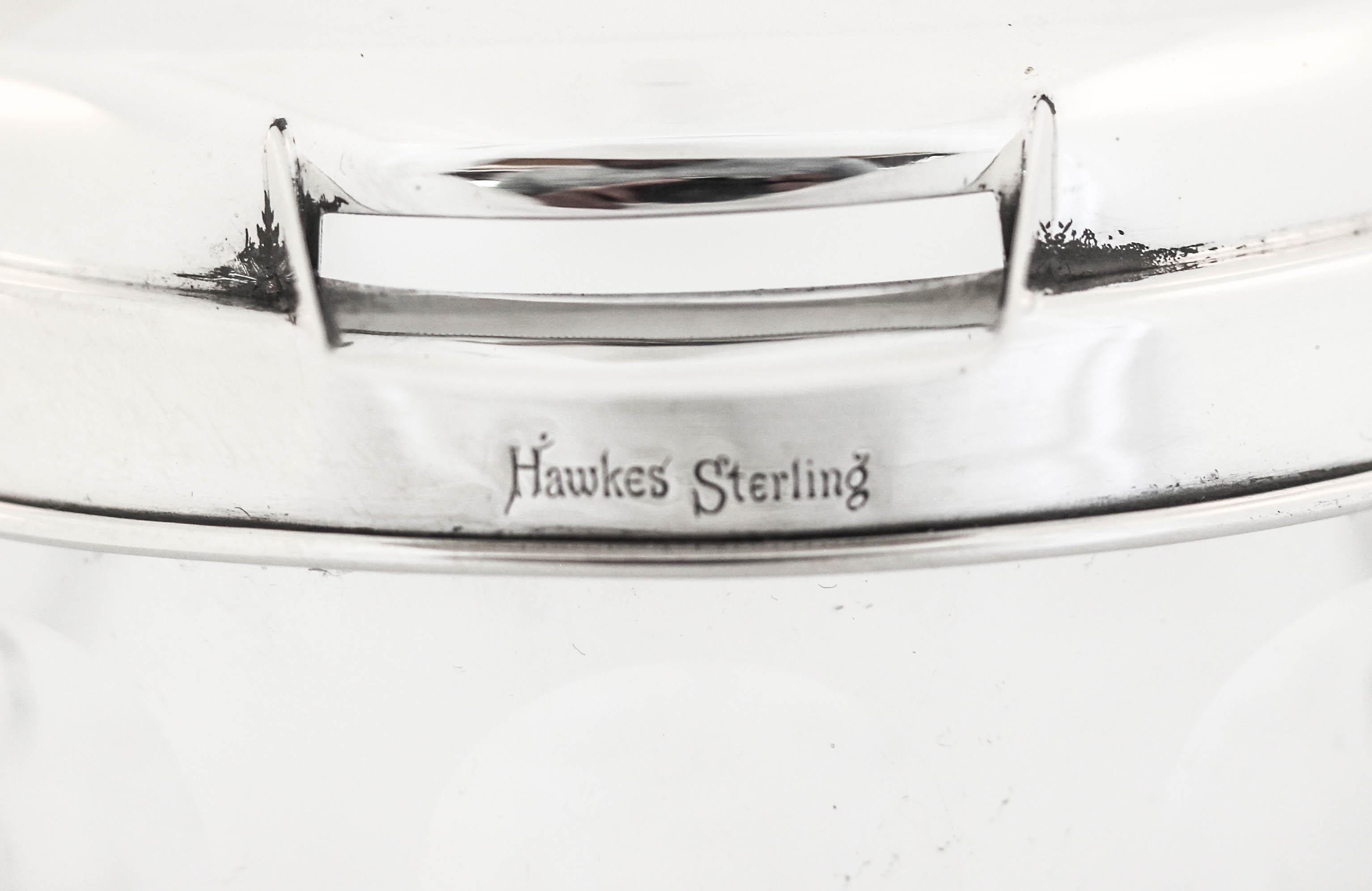 Hawkes Sterling & Crystal Cocktail Shaker 1