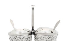 Hawkes Sterling & Crystal Condiment Holder