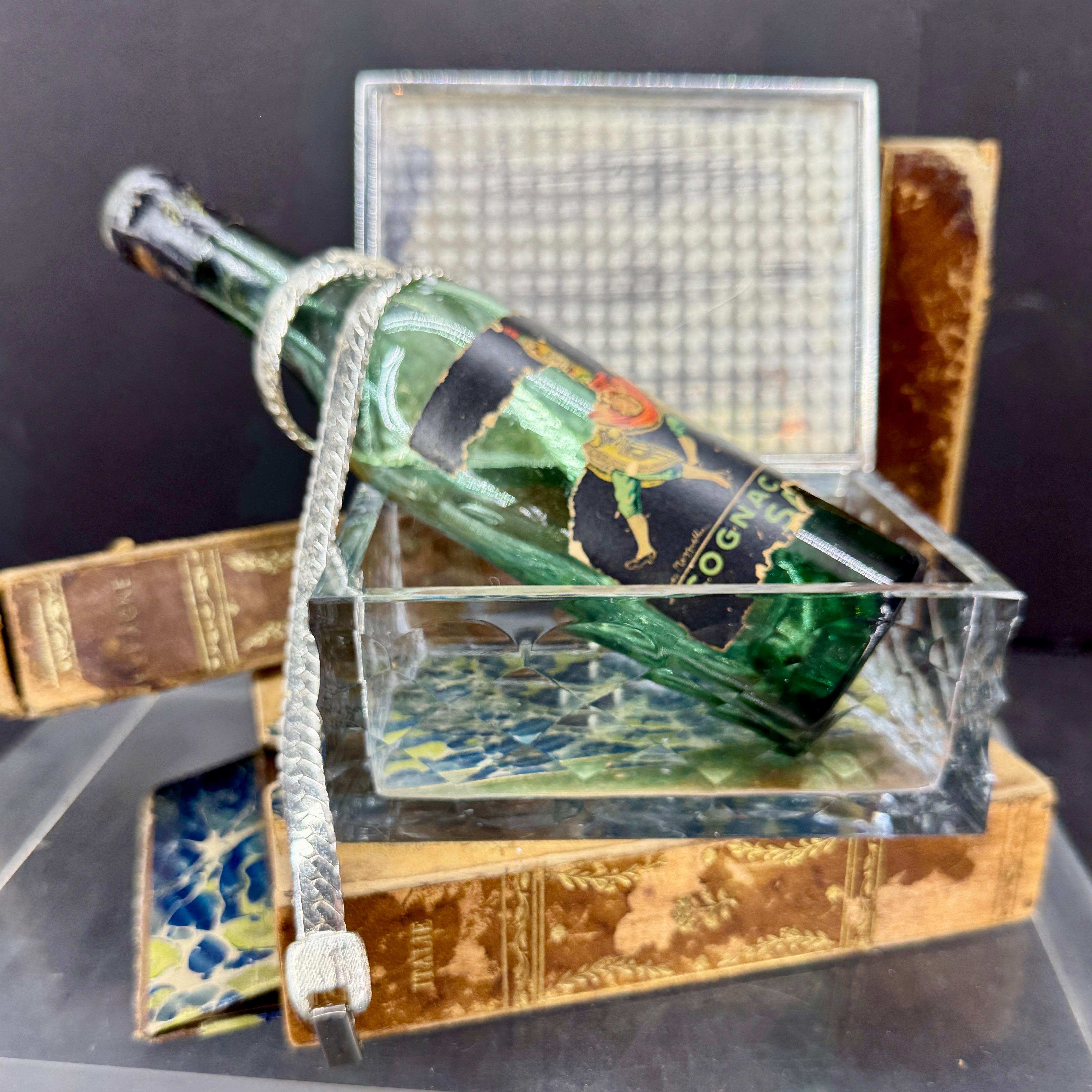 Scatola rettangolare Hawkes in argento e cristallo, anni '50 in vendita 7