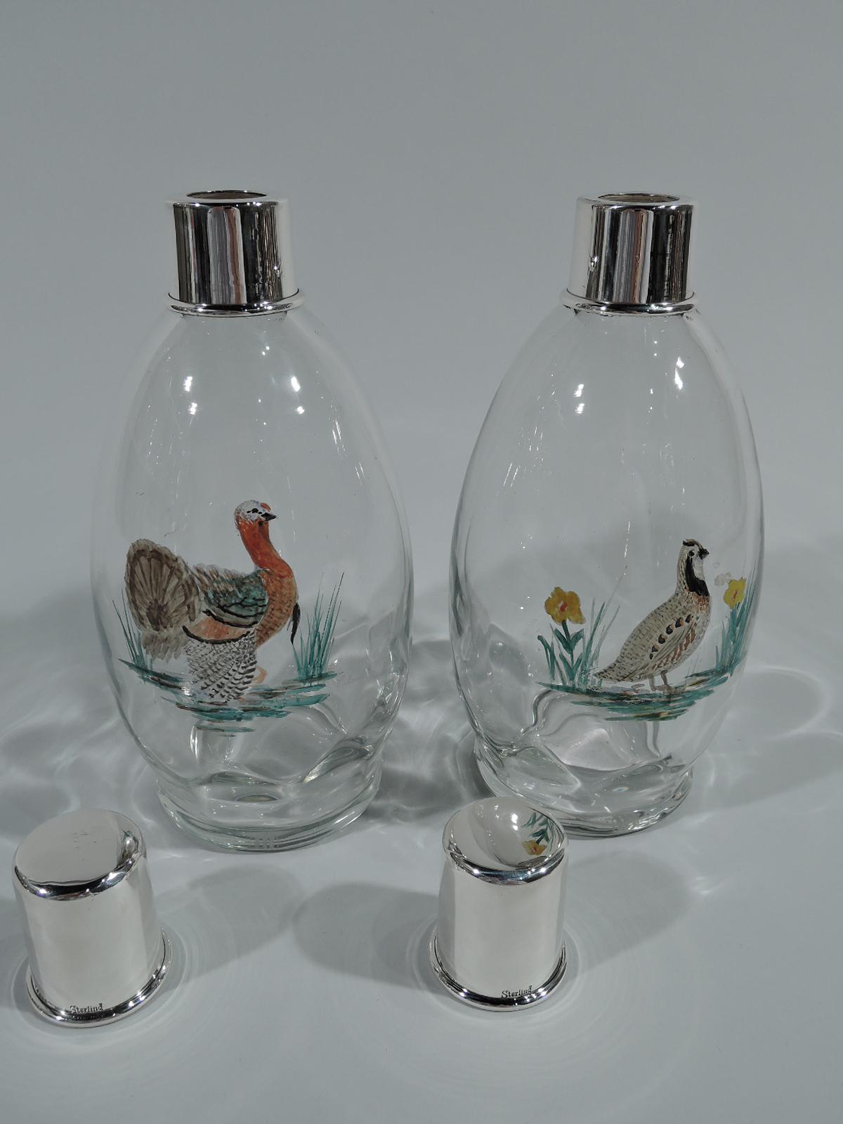 glass rooster decanter