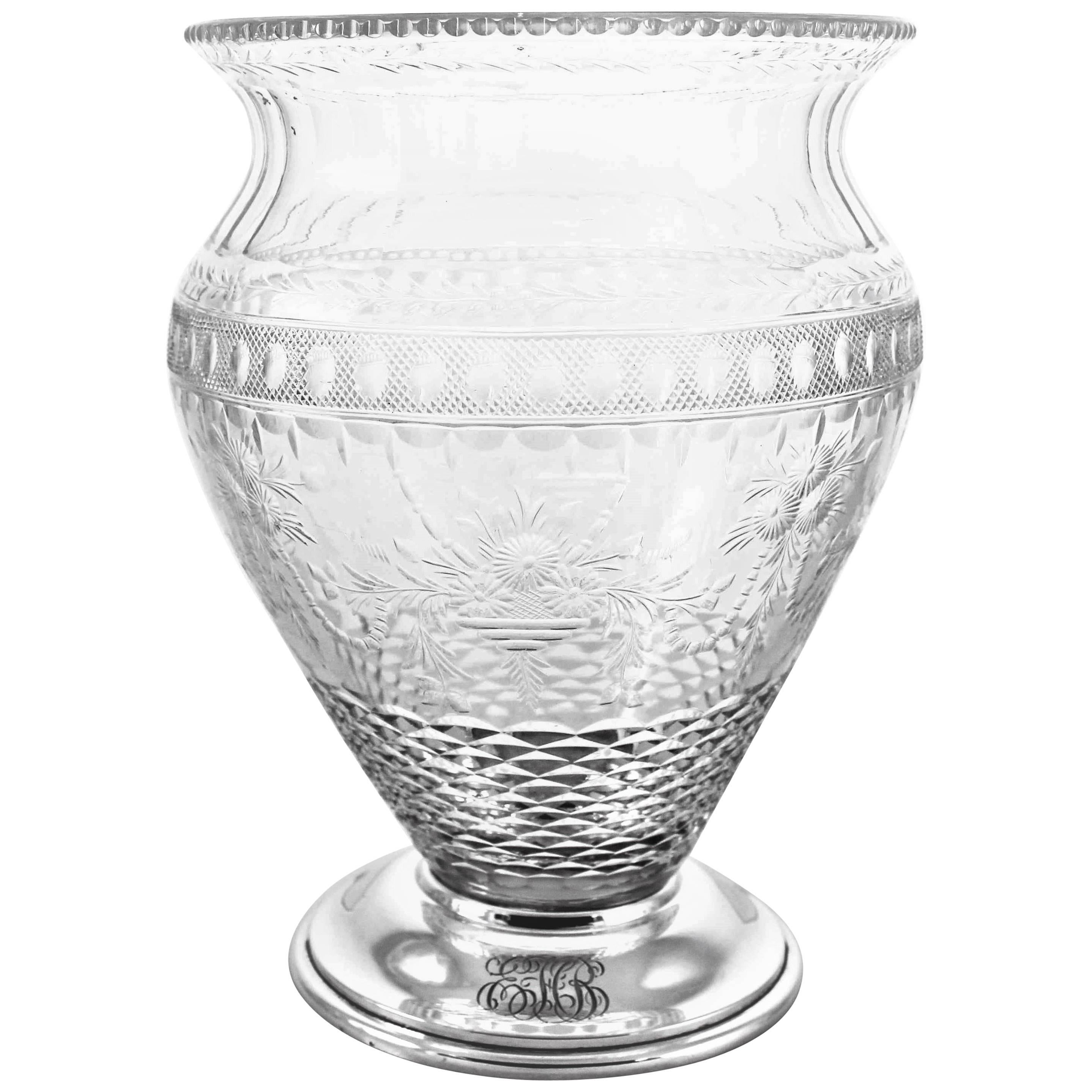 Vase Hawkes en argent sterling