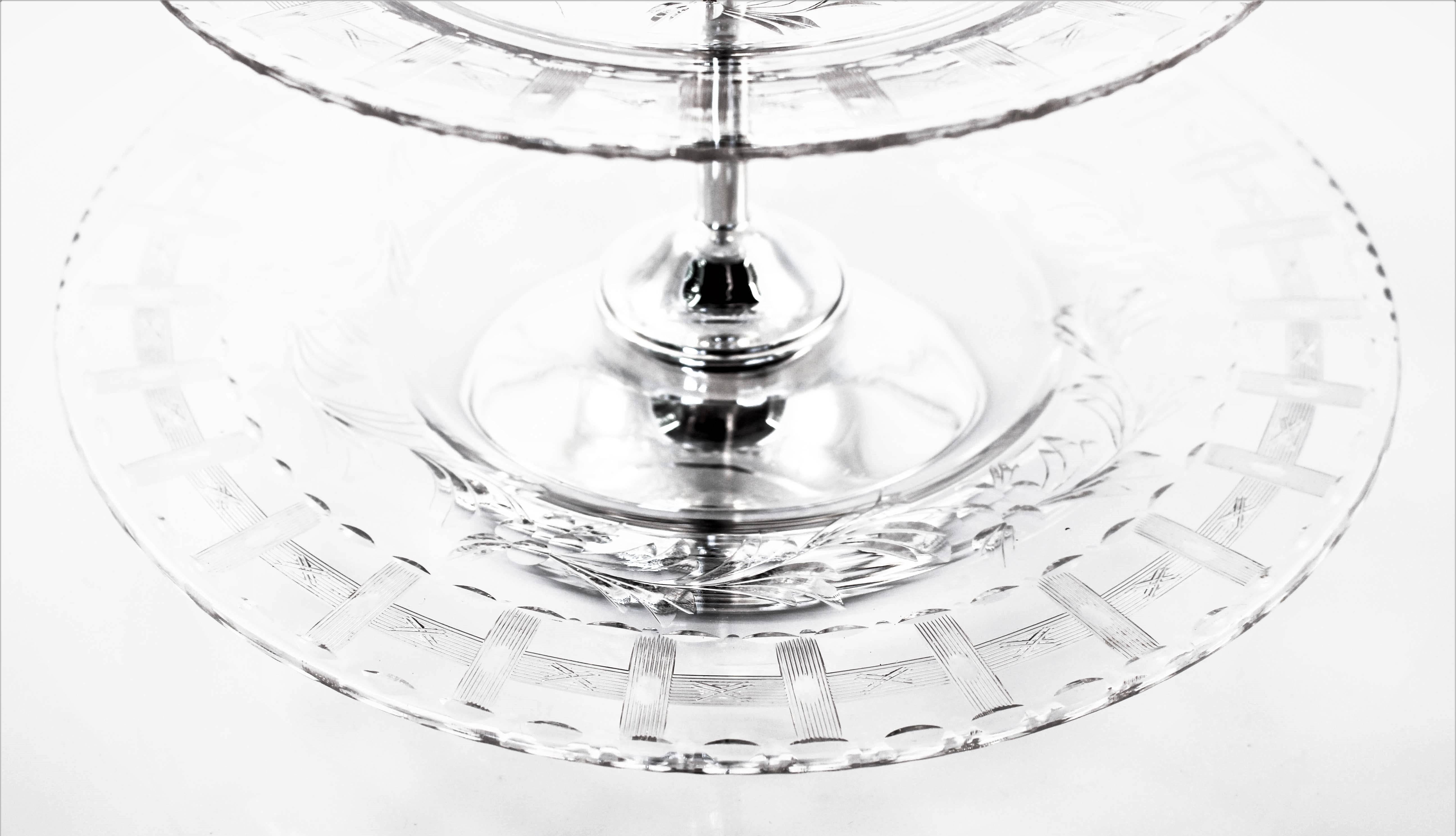 American Hawkes Three-Tier Dessert Holder