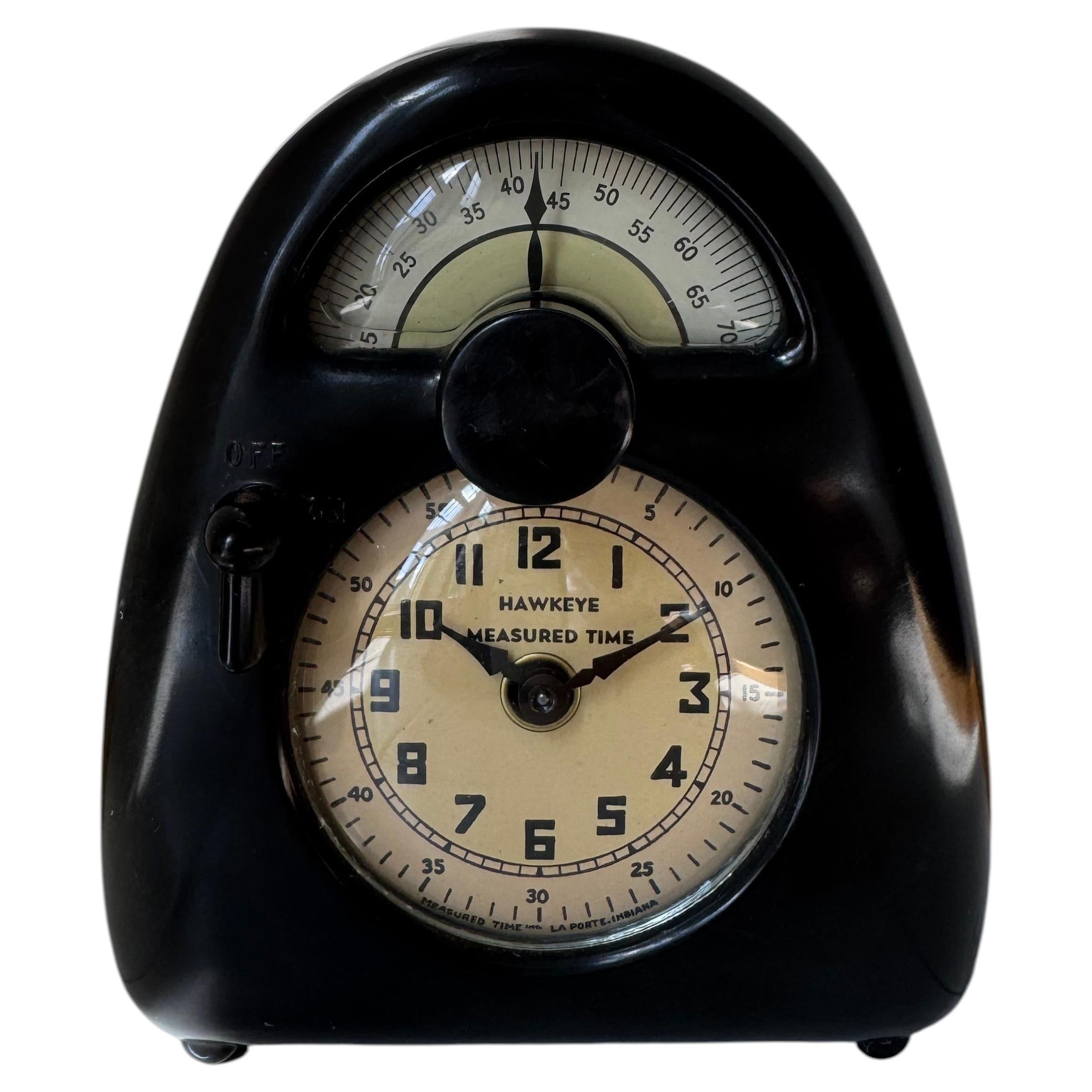 Hawkeye Time Clock by Isamu Noguchi, Bakelite & Metal, Circa 1932