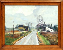 Hawley Nell, Originales amerikanisches antikes Gemälde, Impressionistische Maine Gruppe, gerahmt