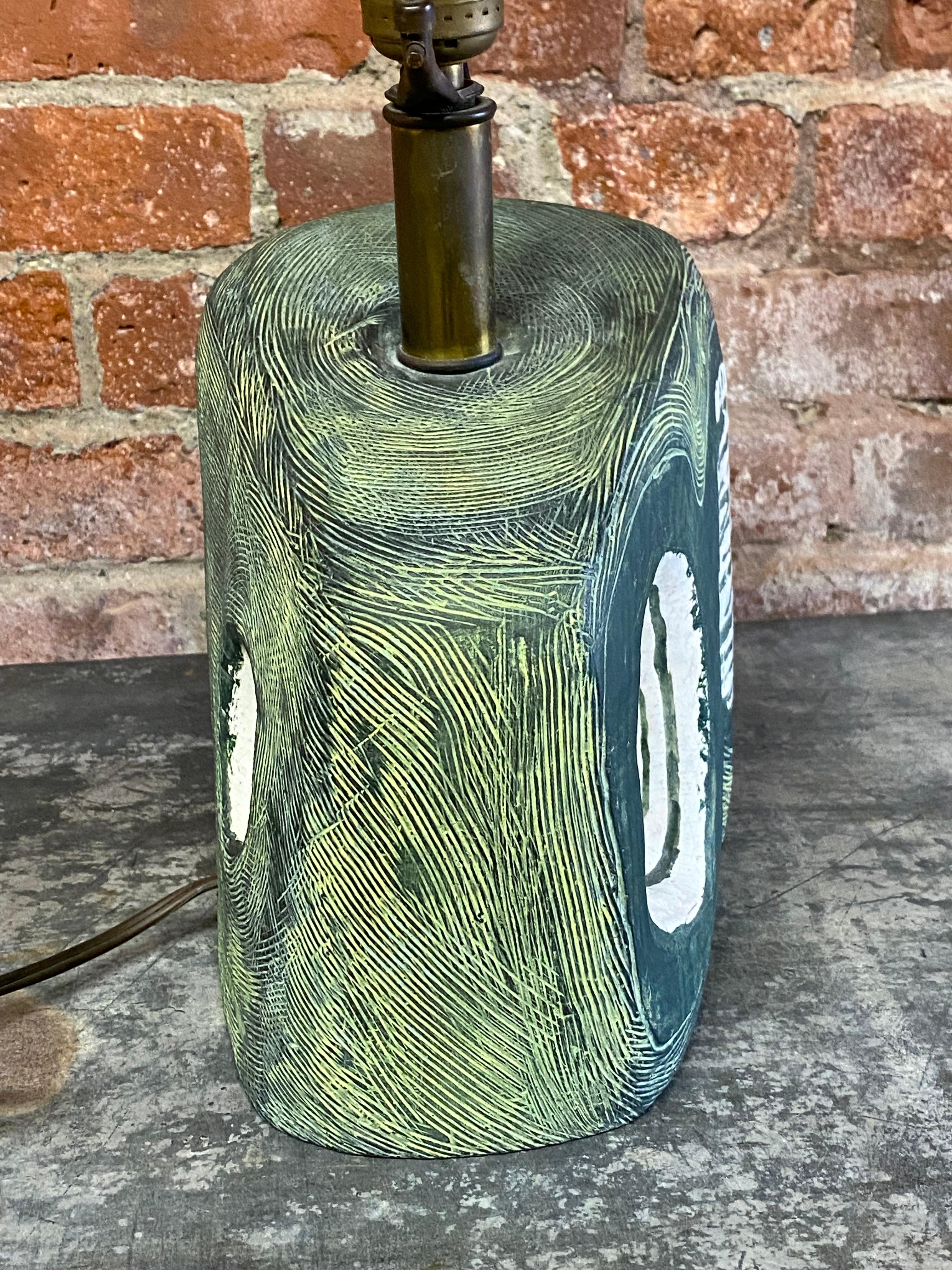 Ceramic Haworth California Modern Atomic Era Table Lamp