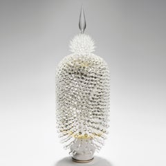 Haworthia, Is a Clear, Gold and Silver Glass Sculpture by James Lethbridge