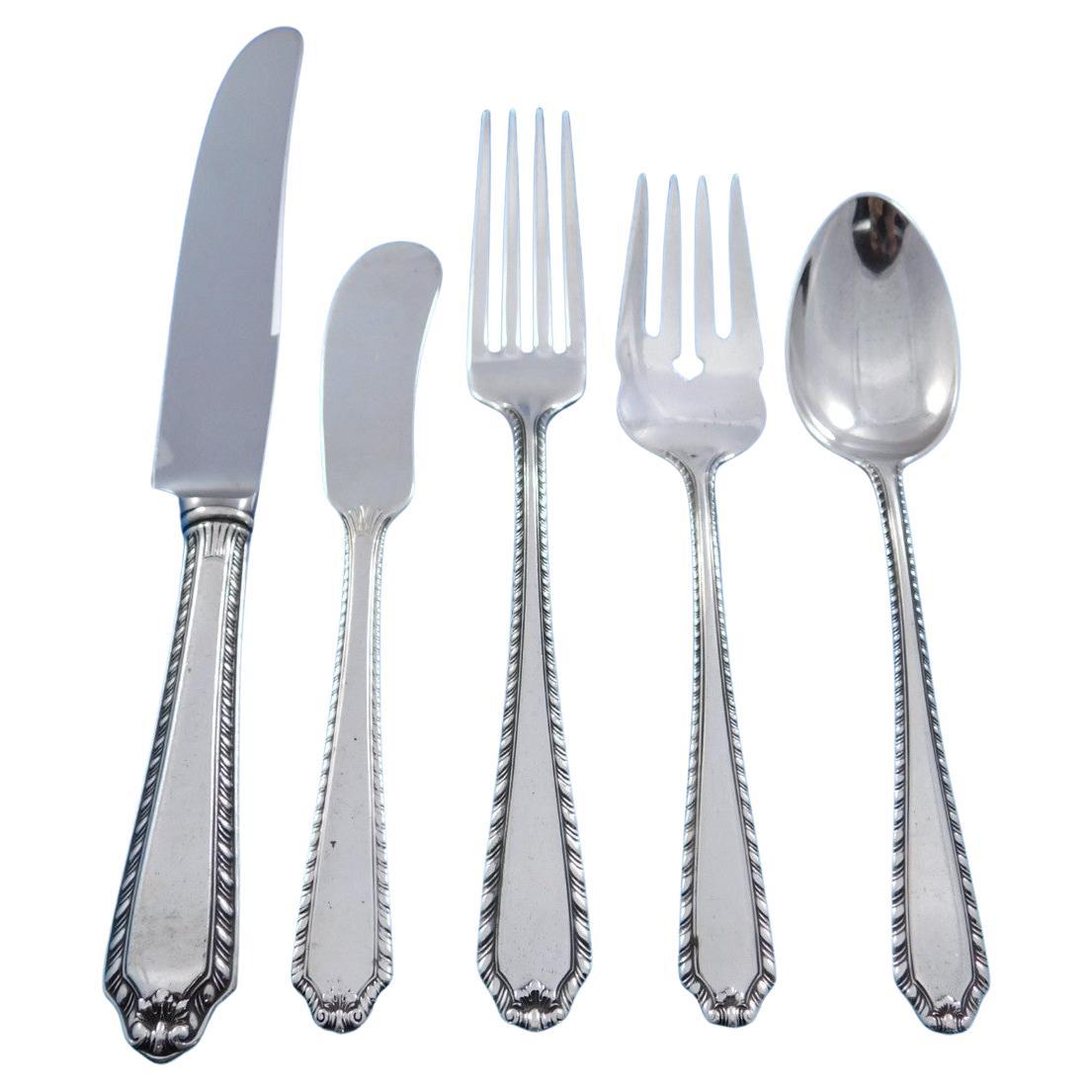 Hawthorne by Reed & Barton Sterling Silver Flatware Set for 8 Service 47 pieces