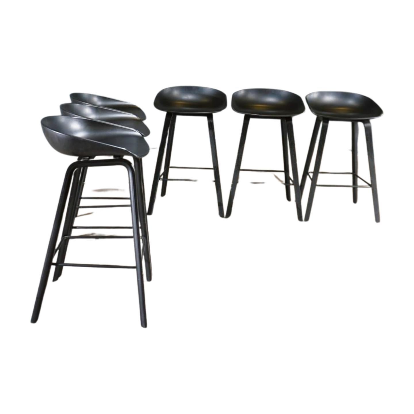 The Hay Bar Stool is a sleek and stylish seating solution. Designed by the Danish brand Hay, known for its innovative and functional furniture, the stool features a modern design and durable construction, making it ideal for both home and commercial