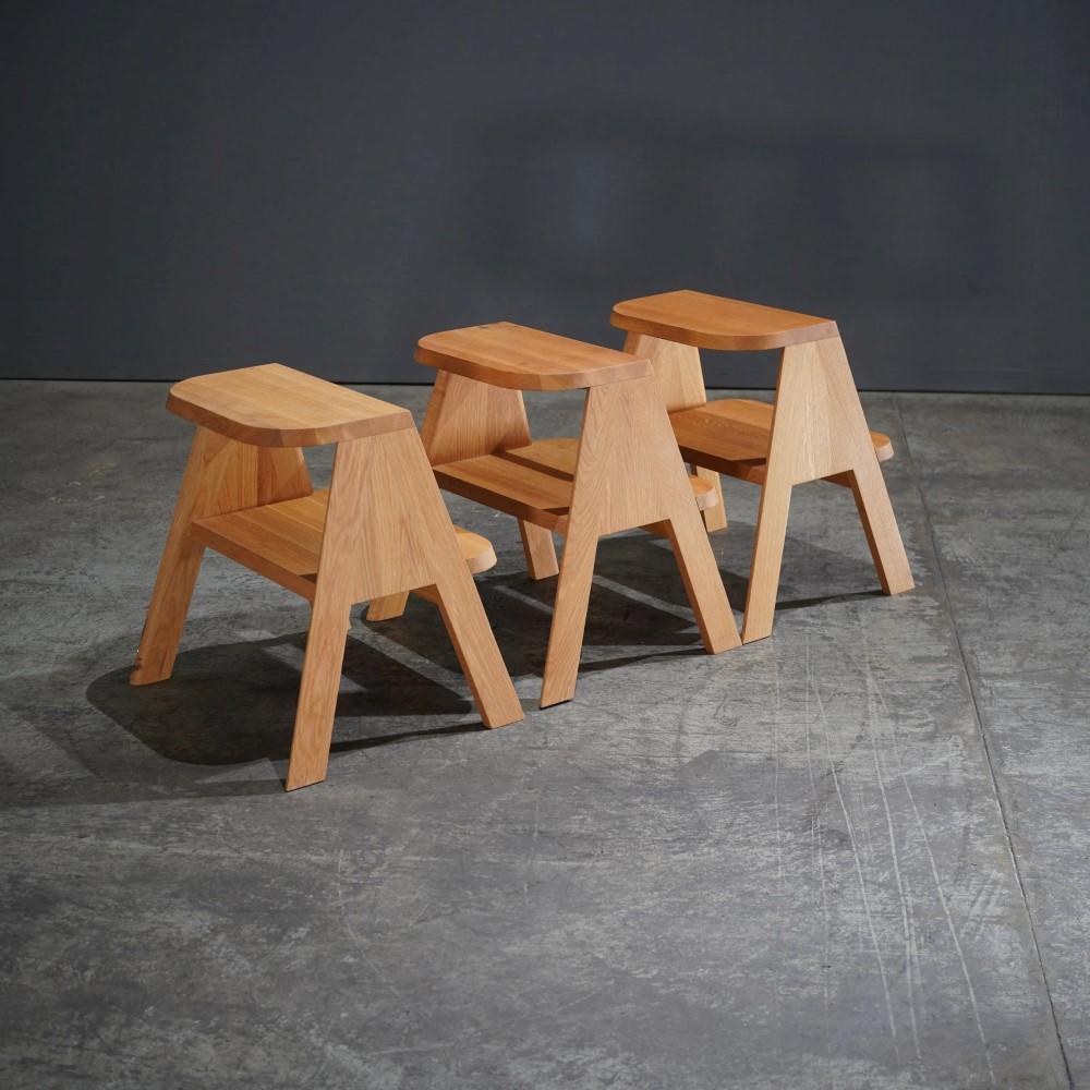 Hay Butler Bewegliche Steps aus Eiche von Shane Schneck, Dreier-Set im Zustand „Gut“ in Basildon, London