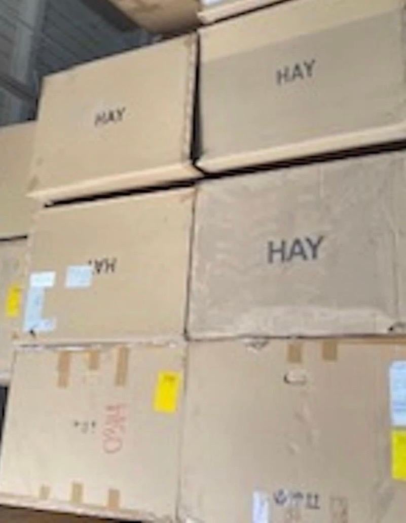 Hay Mags 2.5 Sitzer a herman Miller Brand Schwarz/ Grau im Angebot 1