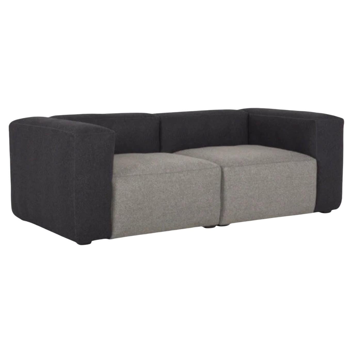 Hay Mags 2.5 Sitzer a herman Miller Brand Schwarz/ Grau im Angebot