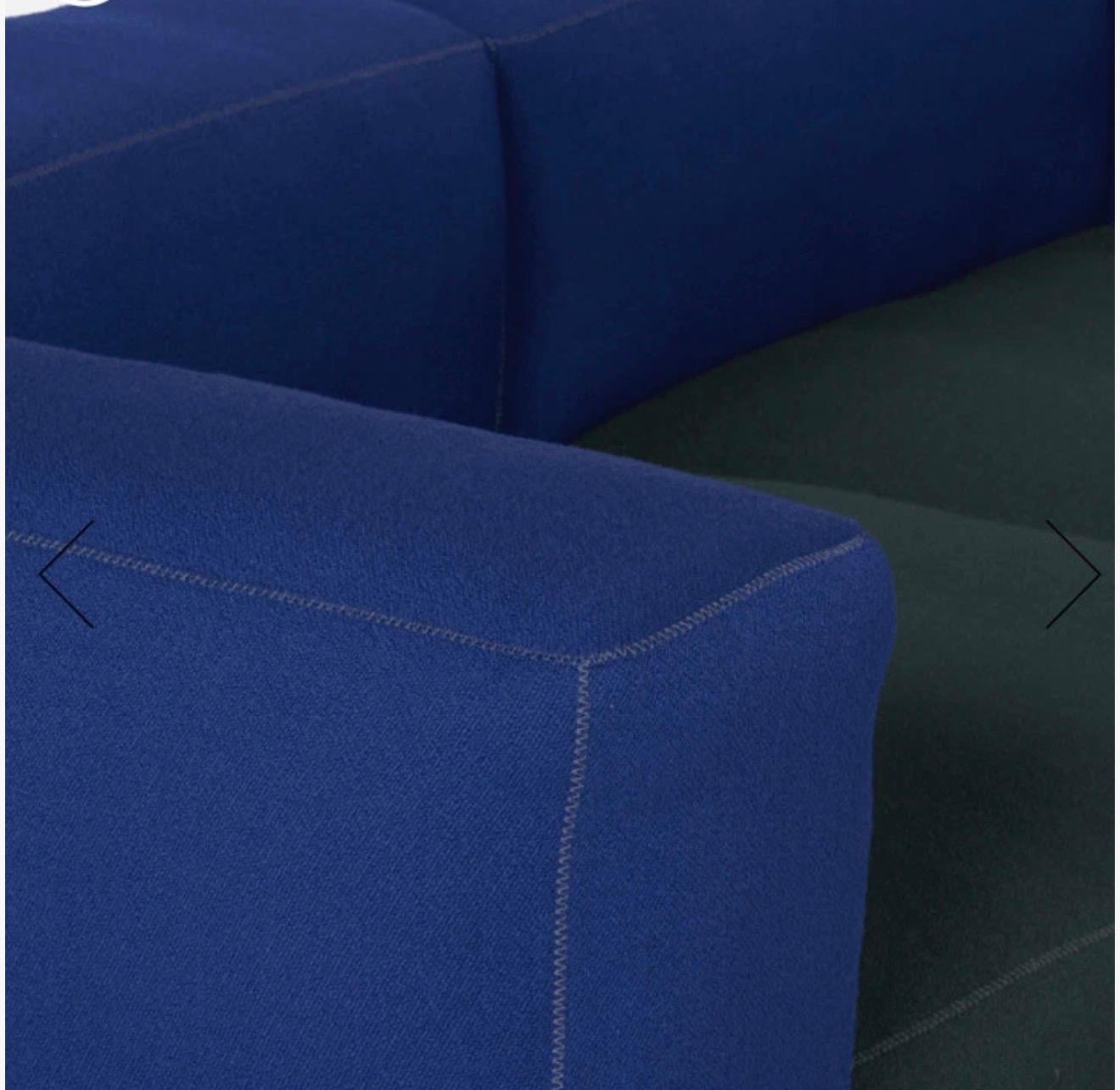 XXIe siècle et contemporain Hay Mags 2.5 Seater a herman Miller Brand Blue/Green (en anglais) en vente