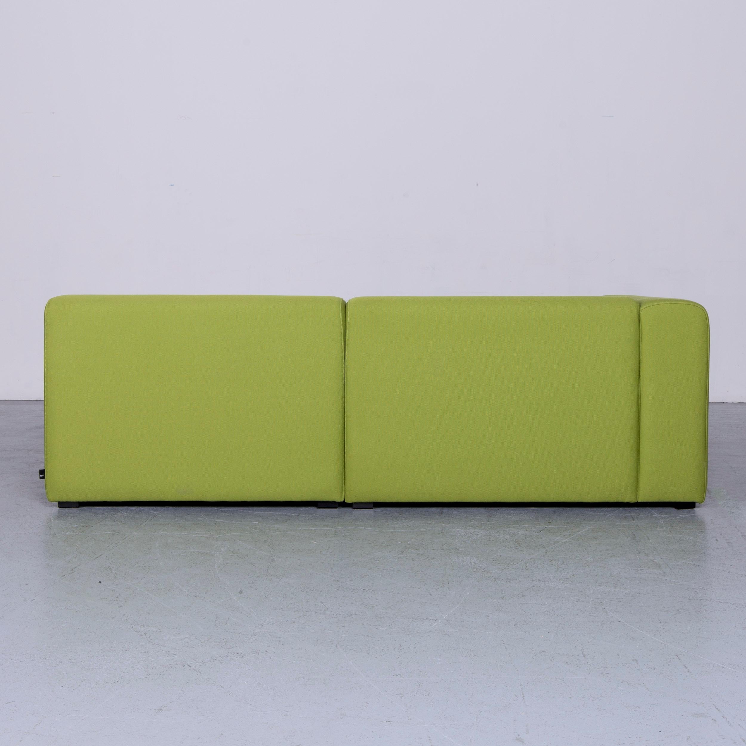 Hay Mags Designer Fabric Sofa Green Corner Couch 1