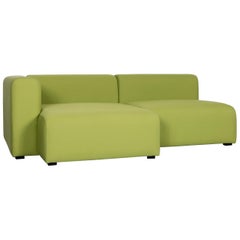 Hay Mags Designer Fabric Sofa Green Corner Couch