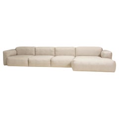 Canapé modulaire 4 Seater Mags gris doux HAY Mags