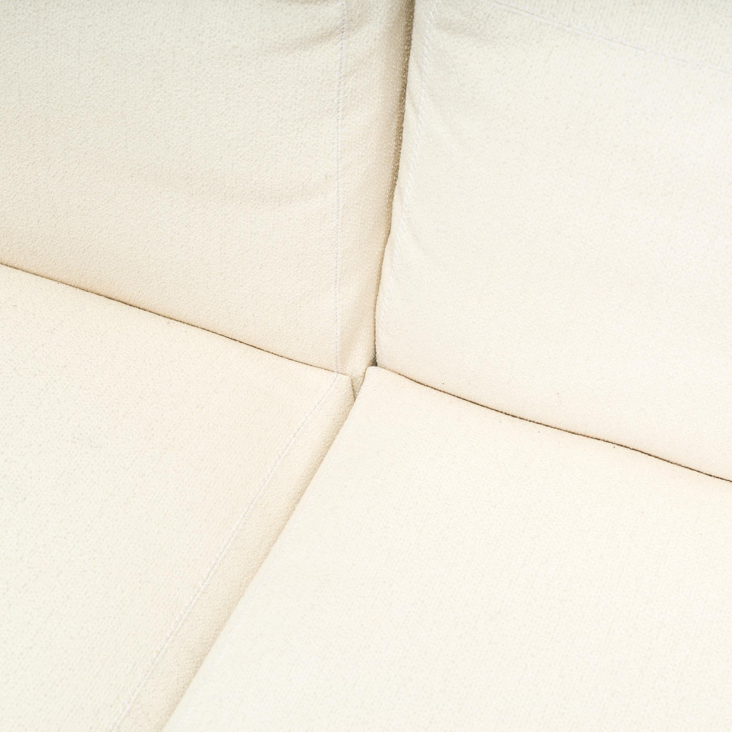 HAY Mags Soft Low Cream Fabric Modular Corner Sofa In Good Condition In Basildon, London