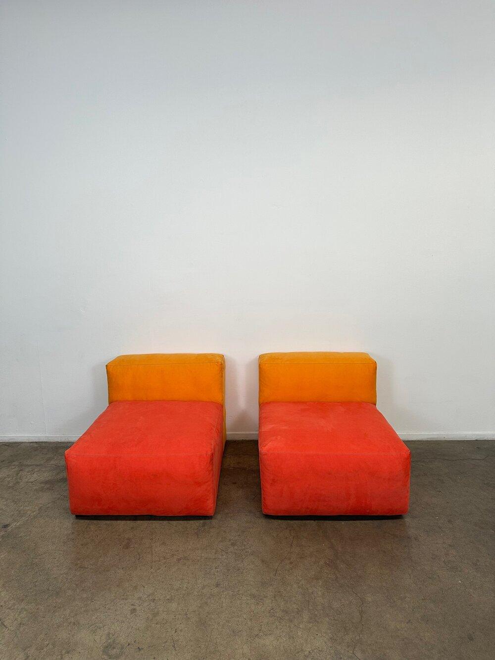 Fabric Hay Mags Soft Modular Sofa, Goldenrod / Orange, Middle