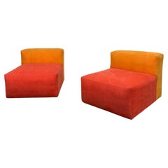 Vintage Hay Mags Soft Modular Sofa, Goldenrod / Orange, Middle