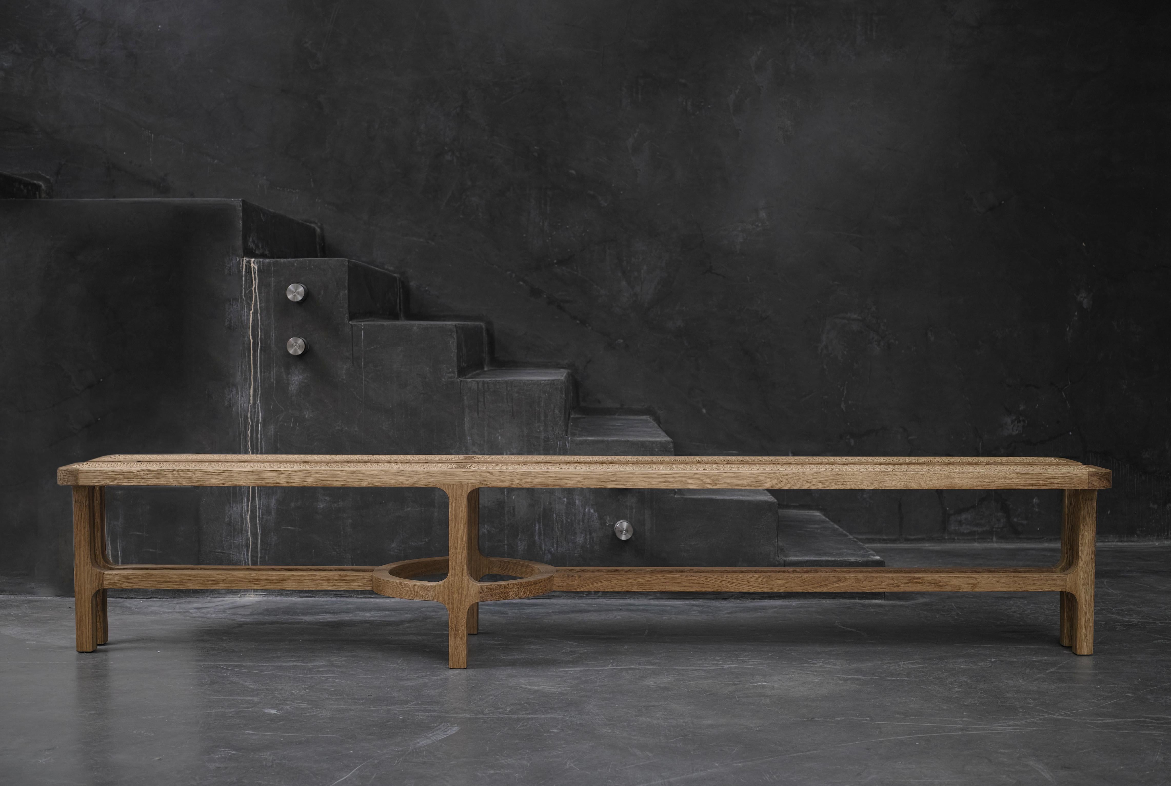 Hay Sculpted Bench, Carla Baz In New Condition For Sale In Geneve, CH
